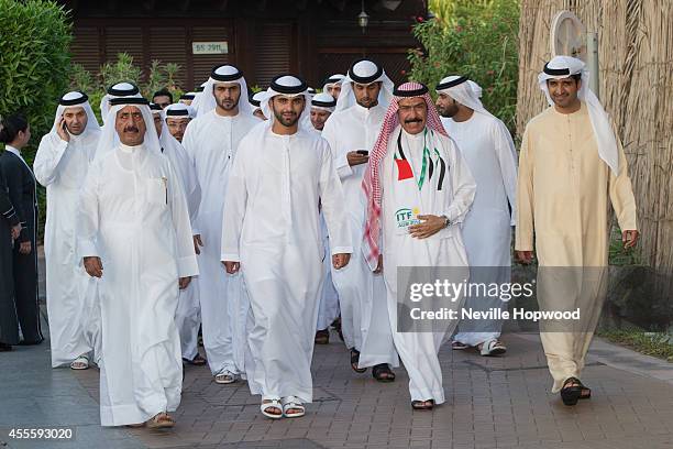 Sheikh Mansoor bin Mohammed Al Maktoum accompanied by Hasher bin Maktoum bin Juma Al Maktoum and Abdulrahman Falaknaz and Dr.Ahmed Al Sherif attends...