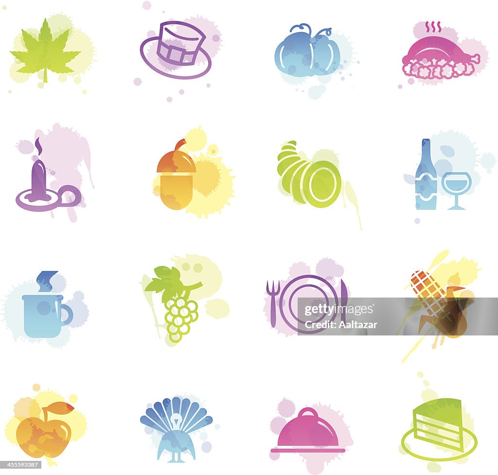 Stains Icons - Thanksgiving Day