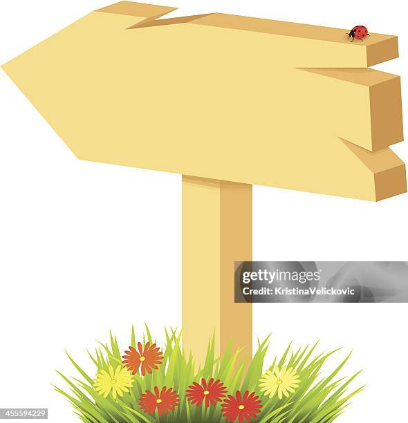 road sign - chamomile white background stock illustrations