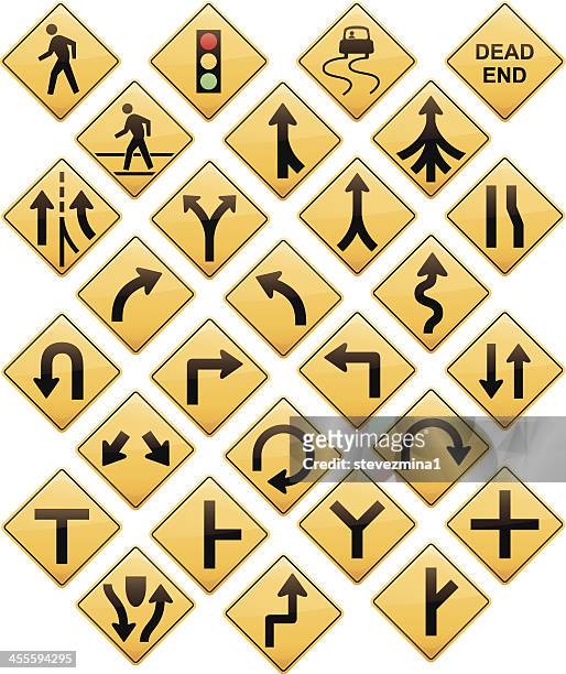 road signs - head back stock illustrations