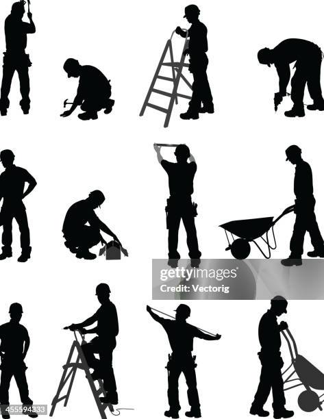 handyman - manual worker stock illustrations