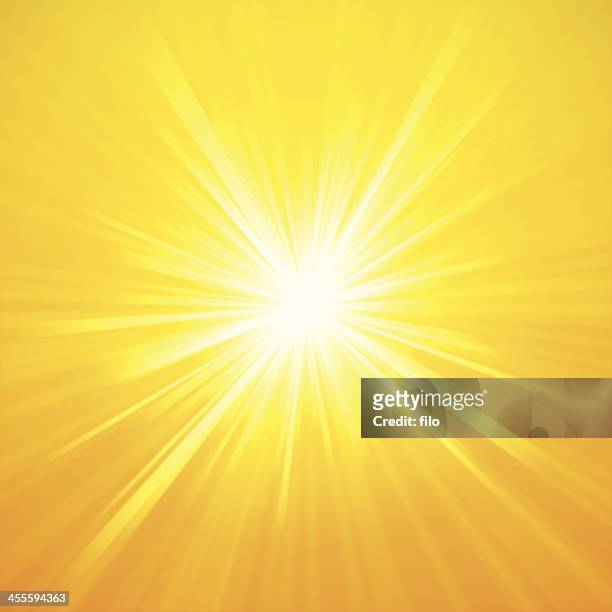 summer sunburst - sunbeam stock illustrations