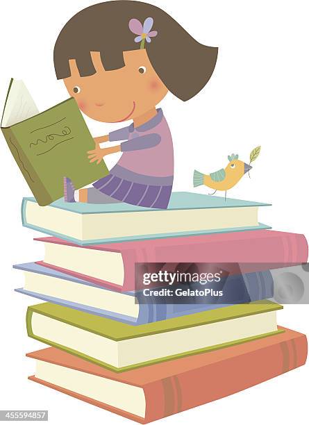 788 Children Reading White Background High Res Illustrations - Getty Images