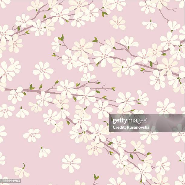 桜の柄 - flower blossom点のイラスト素材／クリップアート素材／マンガ素材／アイコン素材