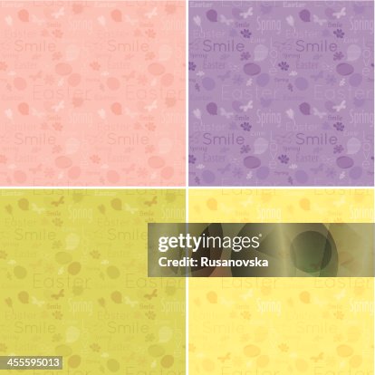 Set of Easter Patterns Set of Easter Patterns