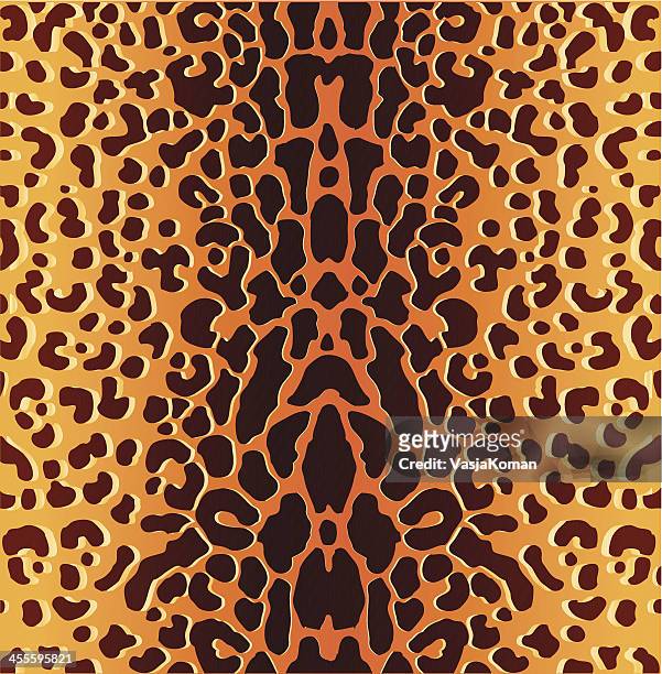 ilustraciones, imágenes clip art, dibujos animados e iconos de stock de manchas patrón de piel animal - piel leopardo