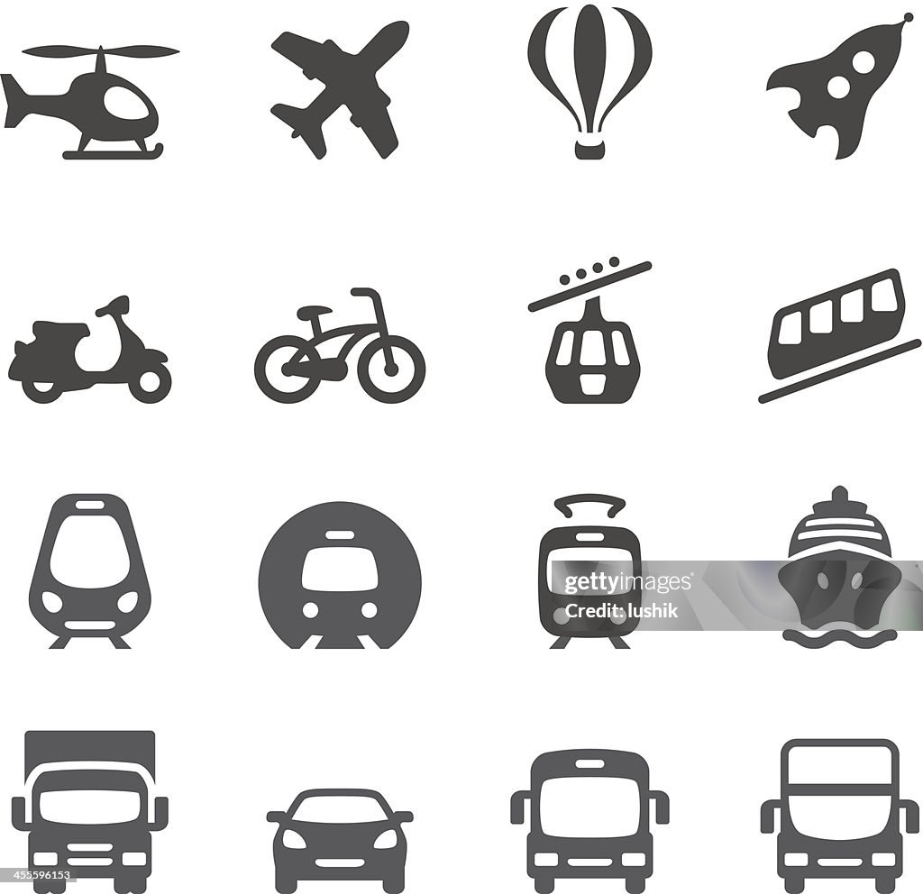 Mobico icons — Mode of Transport