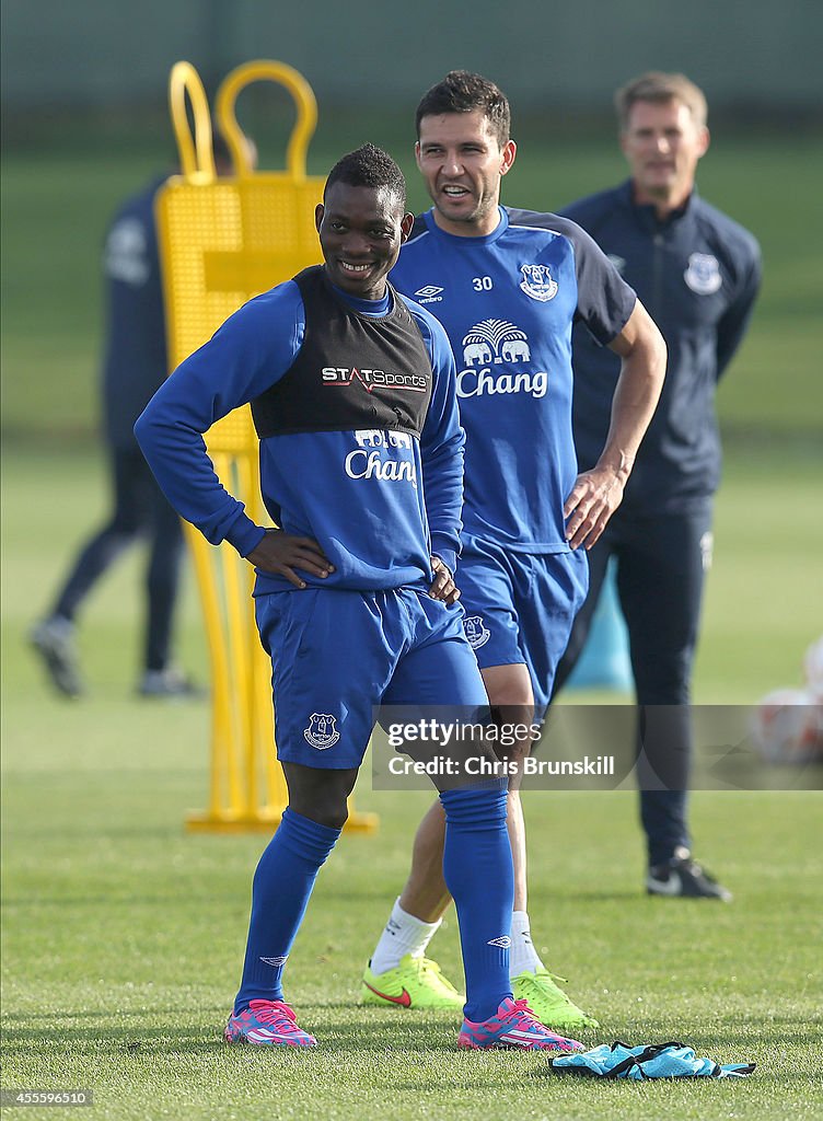 Everton Training & Press Conference