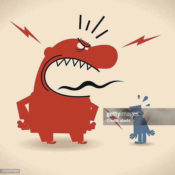 scolding - snarling stock illustrations