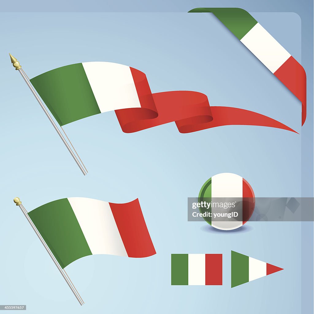 Bandiera italiana Set