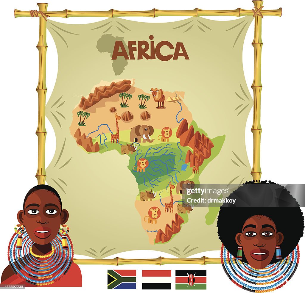 Africa Cartoon map