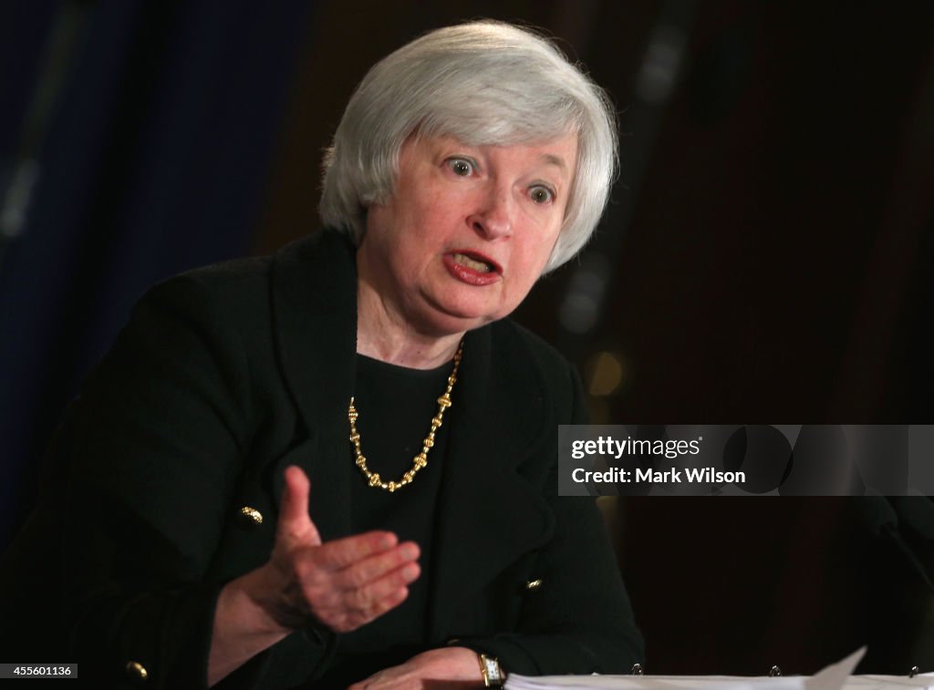 Federal Reserve Chair Janet Yellen Holds News Conference