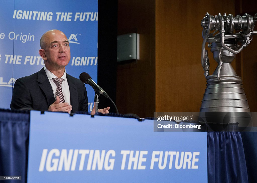 Amazon.com Chief Executive Officer Jeff Bezos Announces Space Exploration Project