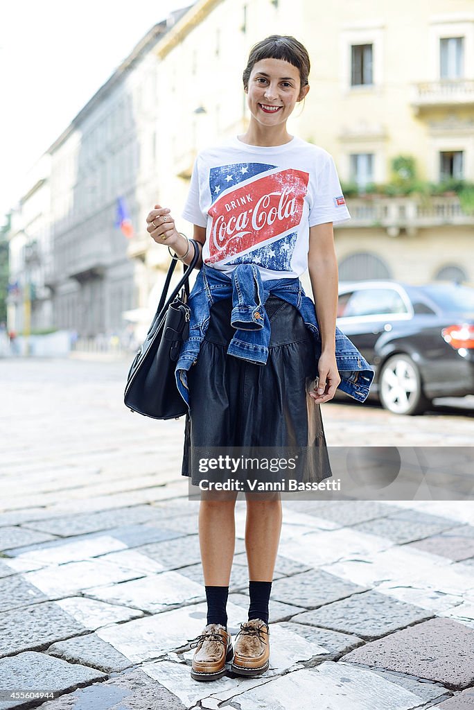 Street Style - Day 1 - Milan Fashion Week Womenswear Spring/Summer 2015