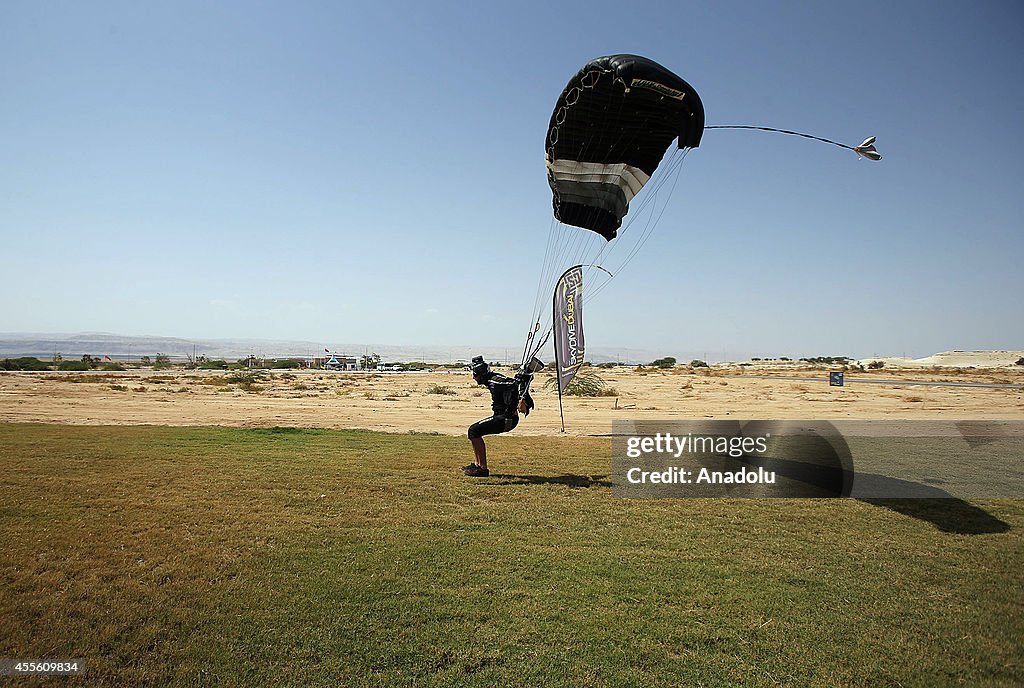 Paragliding activity in Jordan