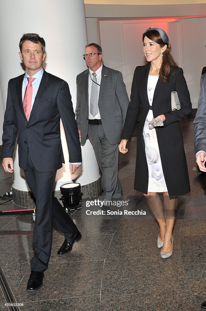 Crown Prince Frederik And Crown Princess Mary Of Denmark Official Visit To Canada - Day 1