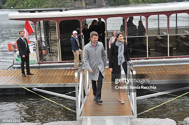 Crown Prince Frederik And Crown Princess Mary Of Denmark Official Visit To Canada - Day 1 on September 17, 2014 in Ottawa, Canada.