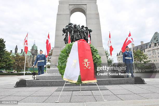 General atmosphere during the Crown Prince Frederik And Crown Princess Mary Of Denmark Official Visit To Canada - Day 1 on September 17, 2014 in...