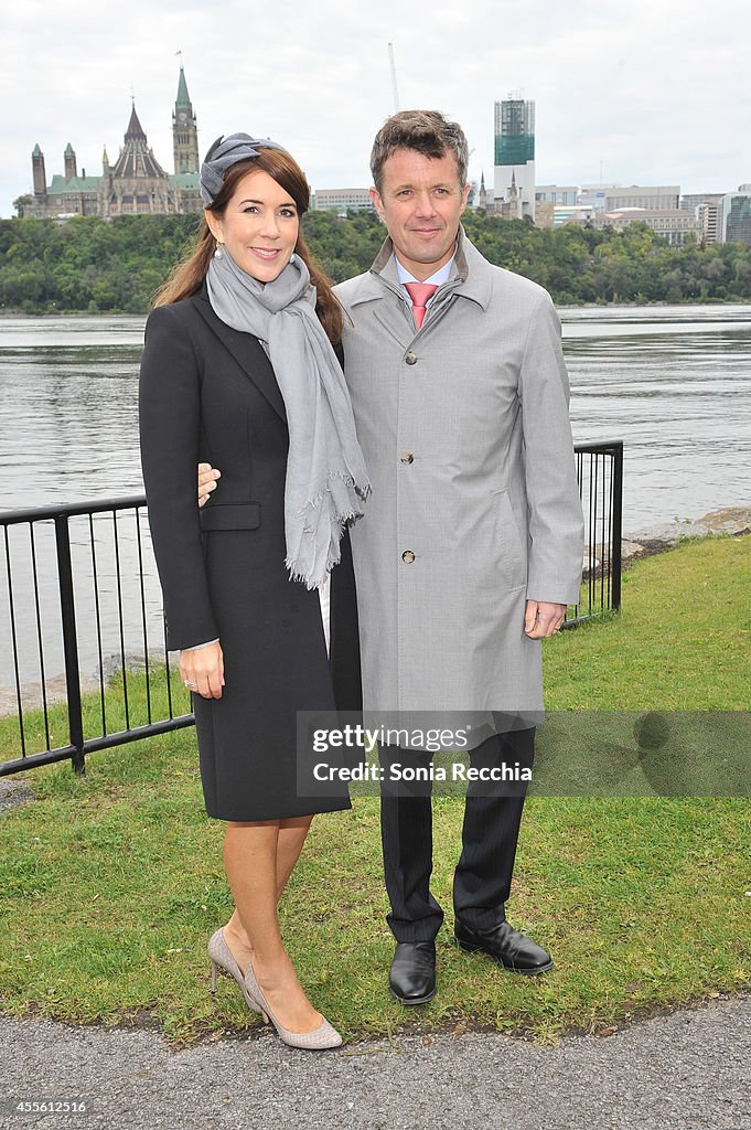 Crown Prince Frederik And Crown Princess Mary Of Denmark Official Visit To Canada - Day 1