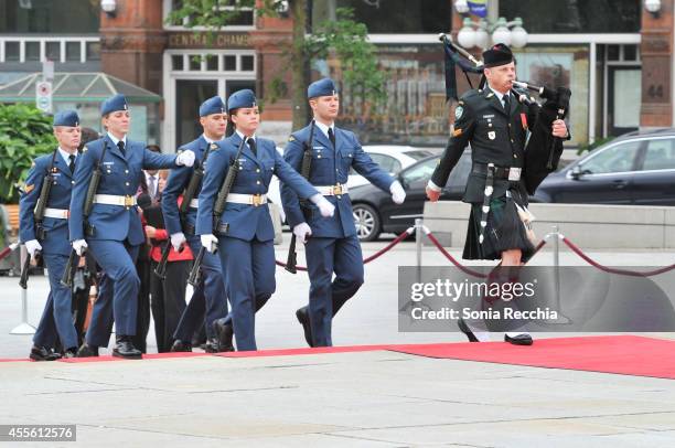 General atmosphere during the Crown Prince Frederik And Crown Princess Mary Of Denmark Official Visit To Canada - Day 1 on September 17, 2014 in...