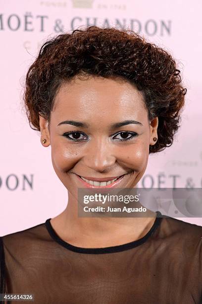 Spanish actress Montse Pla attends the 'Rose Moon Night Party' at Casino de Madrid on September 17, 2014 in Madrid, Spain.