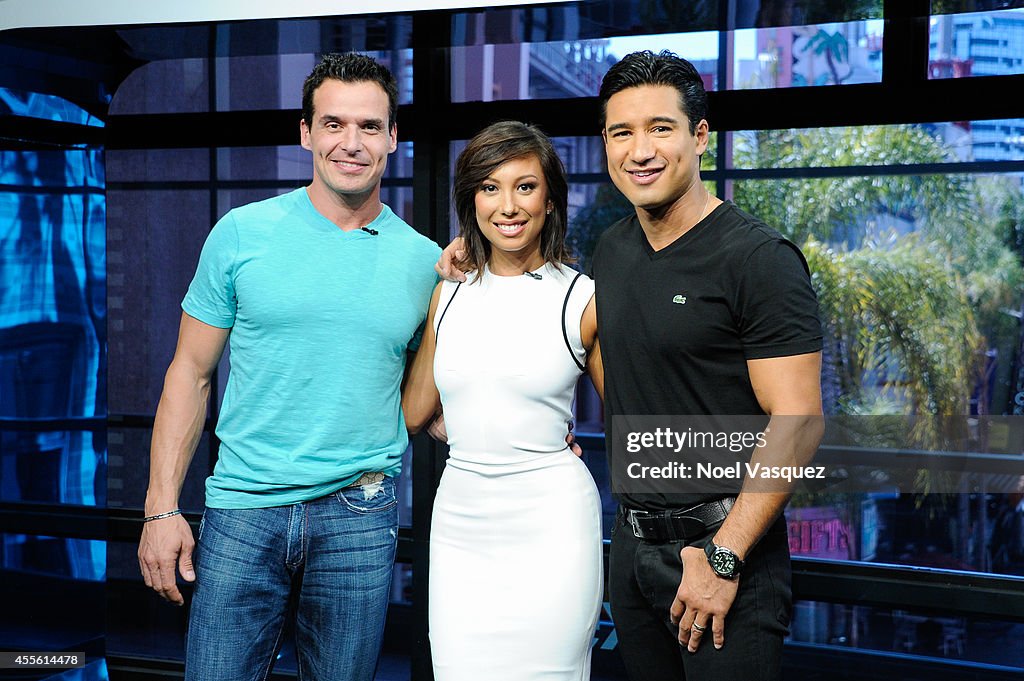 Cheryl Burke And Antonio Sabato Jr. On "Extra"