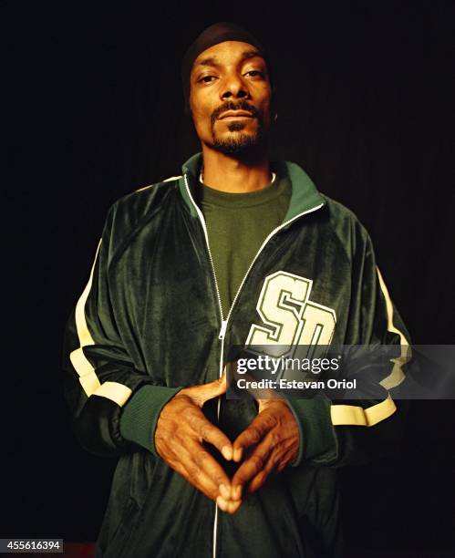 Musician Snoop Dogg poses for the Ego Trippin' album photo shoot at Polytechnic High School. Long Beach, California 2007.