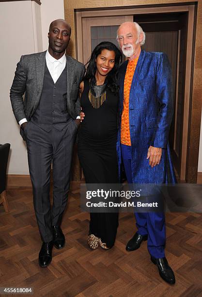 Ozwald Boateng, Ashley Shaw Scott Adjaye and Ross Lovegrove attends the STANDSEVEN party hosted by David Adjaye and Ross Lovegrove at The Club at...