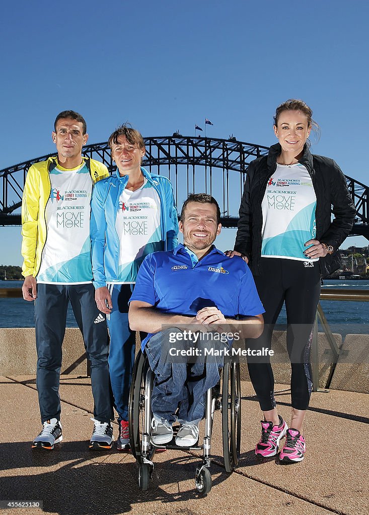 Elite Athletes Are Presented With Blackmores Sydney Race Bibs