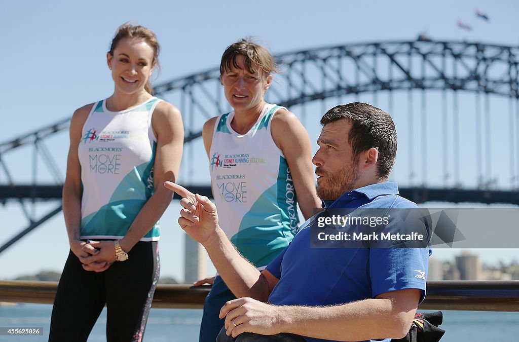 Elite Athletes Are Presented With Blackmores Sydney Race Bibs