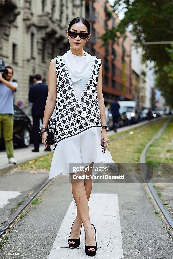 Street Style - Day 1 - Milan Fashion Week Womenswear Spring/Summer 2015