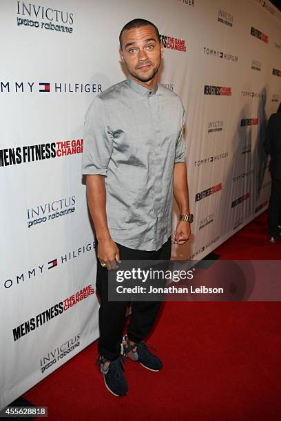 Actor Jesse Williams at the MEN'S FITNESS 2014 GAME CHANGERS event at Palihouse on September 17, 2014 in West Hollywood, California.