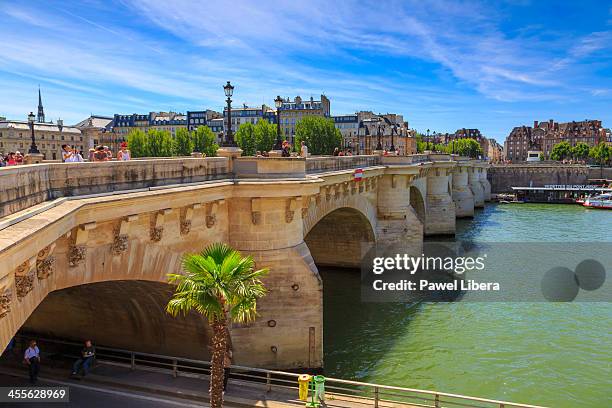 pont neuf, paris - pont neuf stock pictures, royalty-free photos & images