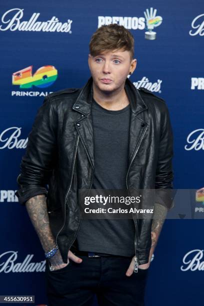 Singer James Arthur attends the "40 Principales Awards" 2013 photocall at Palacio de los Deportes on December 12, 2013 in Madrid, Spain.