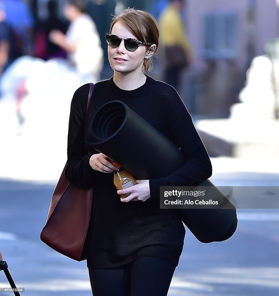 Celebrity Sightings In New York City - September 17, 2014