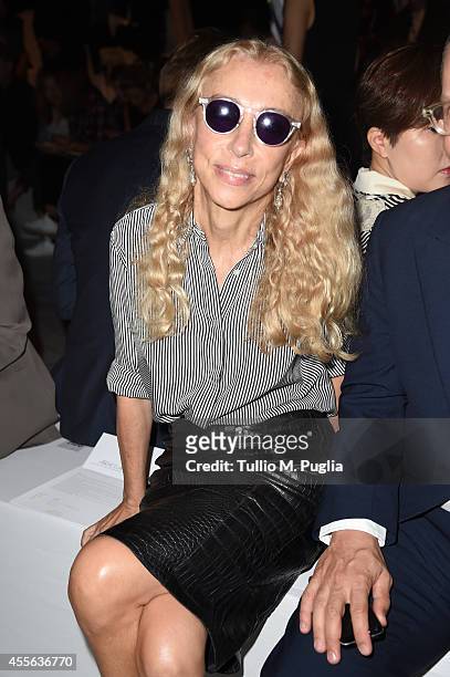 Franca Sozzani attends the Max Mara show during the Milan Fashion Week Womenswear Spring/Summer 2015 on September 18, 2014 in Milan, Italy.