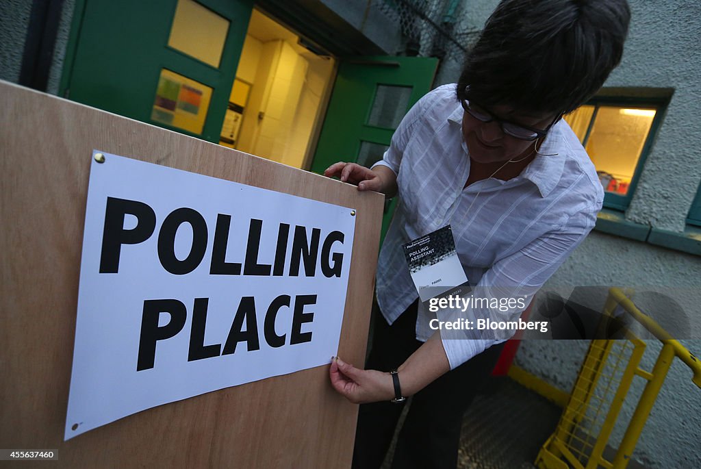 Scottish Voters Head To The Polls As They Vote In The Independence  Referendum