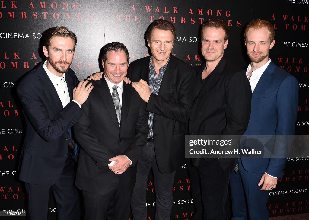 Universal Pictures And Cross Creek Pictures With The Cinema Society Host A Screening Of "A Walk Among The Tombstones" - Arrivals