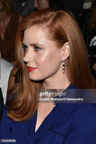 Amy Adams attends the Max Mara show during the Milan Fashion Week Womenswear Spring/Summer 2015 on September 18, 2014 in Milan, Italy.