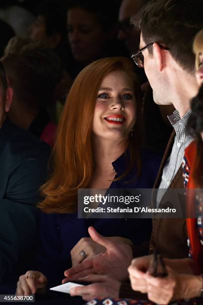 Amy Adams attends the Max Mara show during the Milan Fashion Week Womenswear Spring/Summer 2015 on September 18, 2014 in Milan, Italy.