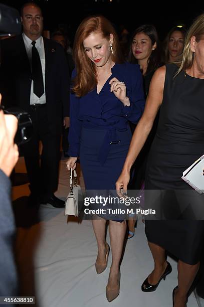 Amy Adams attends the Max Mara show during the Milan Fashion Week Womenswear Spring/Summer 2015 on September 18, 2014 in Milan, Italy.