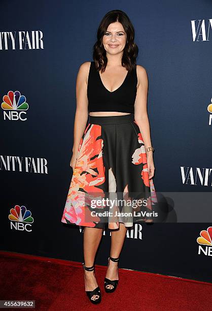 Actress Casey Wilson attends the NBC & Vanity Fair 2014 - 2015 TV season event at HYDE Sunset: Kitchen + Cocktails on September 16, 2014 in West...