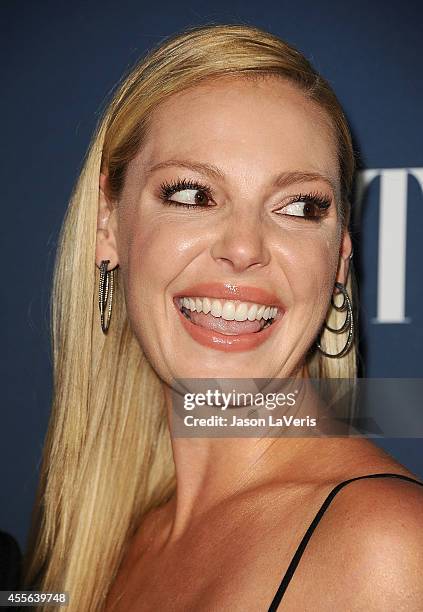 Actress Katherine Heigl attends the NBC & Vanity Fair 2014 - 2015 TV season event at HYDE Sunset: Kitchen + Cocktails on September 16, 2014 in West...