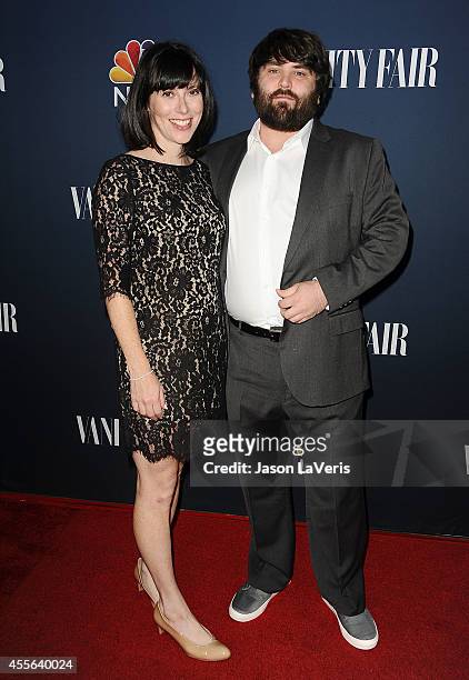 Actress Andrea Rosen and actor John Gemberling attend the NBC & Vanity Fair 2014 - 2015 TV season event at HYDE Sunset: Kitchen + Cocktails on...