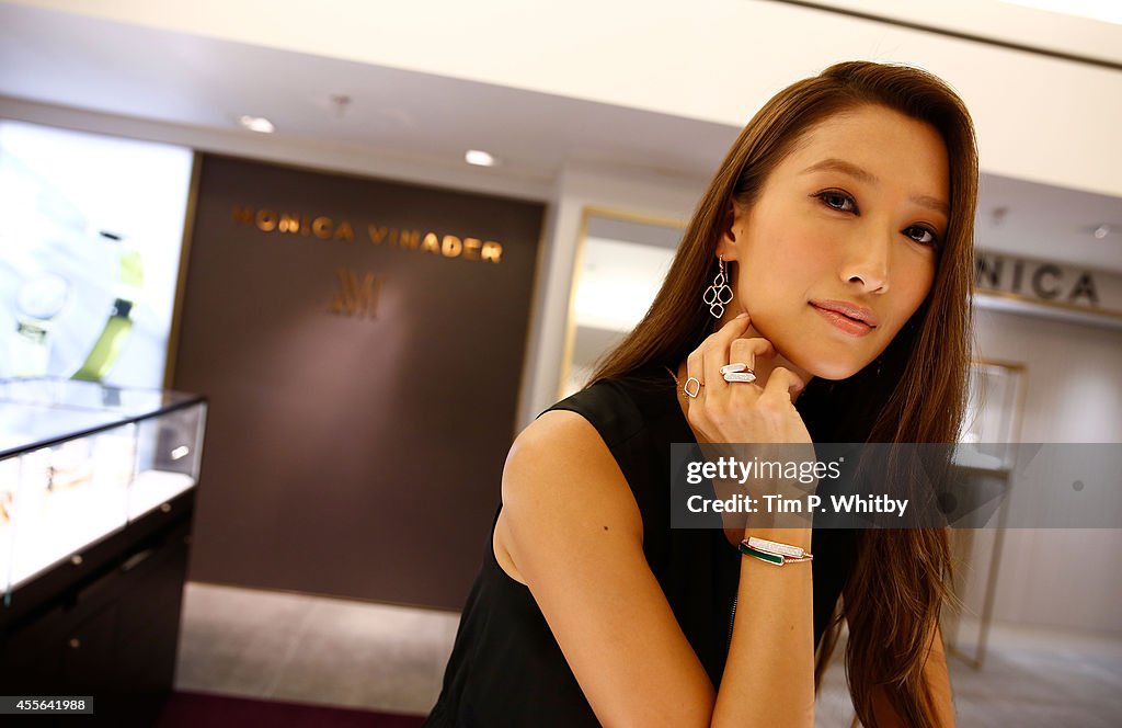 Jennifer Tse Meets Monica Vinader In Harrods, London