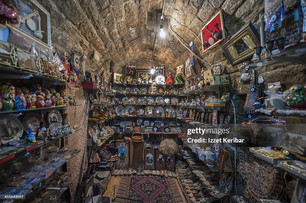 Shop in old city of Baku, Azerbaijan