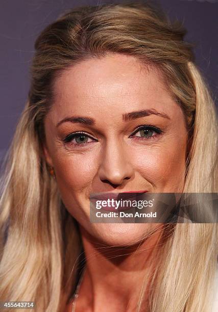 Storm Uechritz arrives to celebrate the opening of the Australian flagship store on September 18, 2014 in Sydney, Australia.