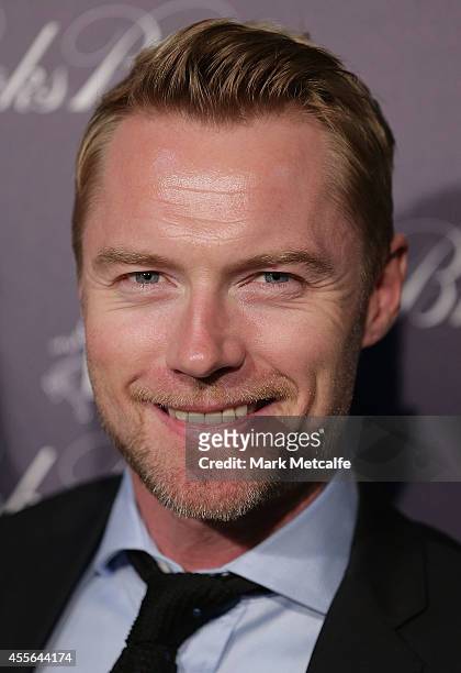 Ronan Keating arrives to celebrate the opening of Brooks Brothers Australian flagship store on September 18, 2014 in Sydney, Australia.