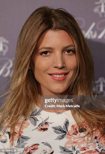 Tania Gacic arrives to celebrate the opening of Brooks Brothers Australian flagship store on September 18, 2014 in Sydney, Australia.