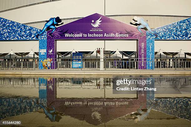 General view of Incheon main Stadium of the 17th Asian Games oon September 18, 2014 in Incheon, South Korea.